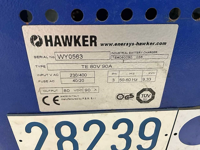 Hawker te 80v 90a acculader - afbeelding 7 van  8