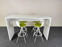 Haworth/enea - hoge vergadertafel + 4 designkrukken - vergaderset - afbeelding 2 van  4