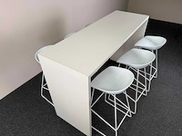 Haworth/hay - hoge vergadertafel + 6 designkrukken - vergaderset - afbeelding 3 van  3