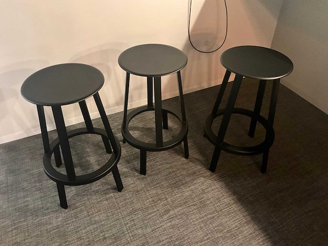 Hay revolver design barkruk (3x) - afbeelding 3 van  4