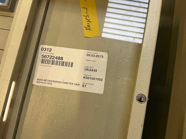 H&b uras 3g co gasanalyse-unit - afbeelding 4 van  7