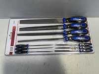 Hbm 10 delige professionele vijlenset 200 mm - afbeelding 2 van  2