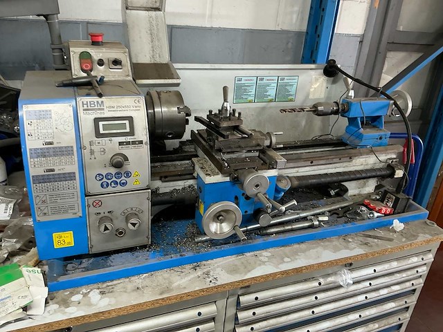 Hbm 250x550 vario mini bankdraaibank - afbeelding 3 van  9