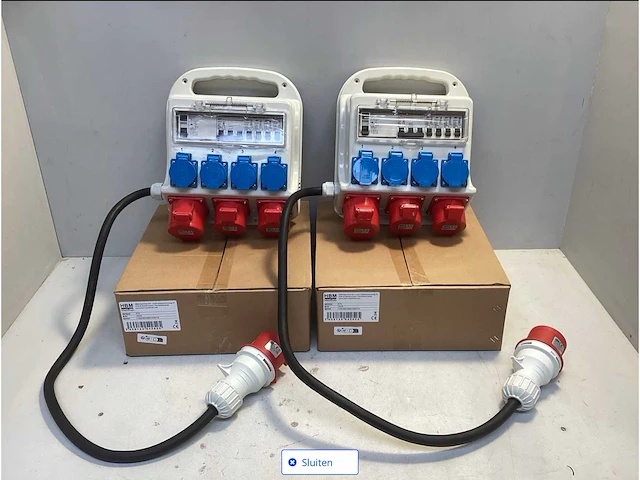 Hbm 3 x 400 volt en 4 x 230 volt verdeelblok - randaarde - afbeelding 1 van  6