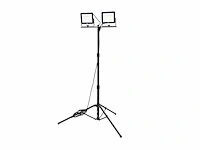 Hbm dubbele led bouwlamp 2 x 50w 2 x 4.700 lumen met statief 5000k