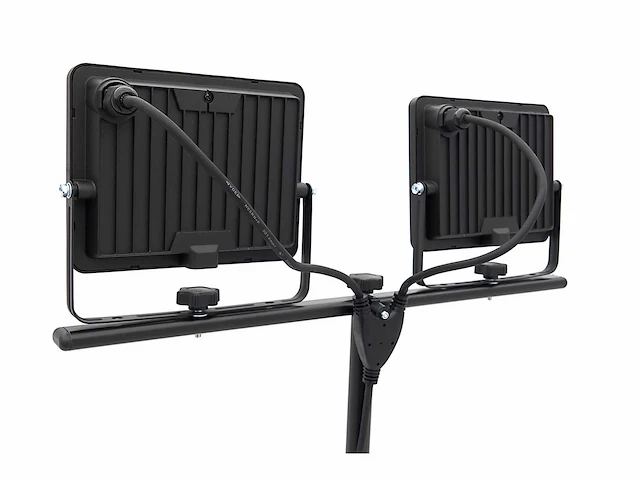 Hbm dubbele led bouwlamp 2 x 50w 2 x 4.700 lumen met statief 5000k - afbeelding 4 van  7