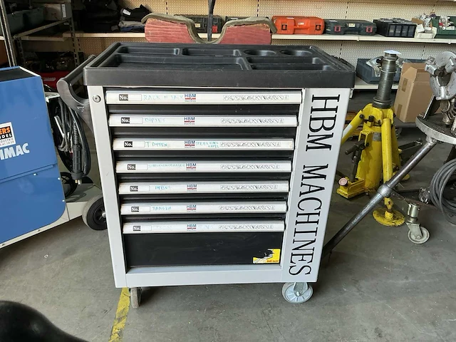 Hbm machines gereedschapskist op wielen - afbeelding 1 van  9