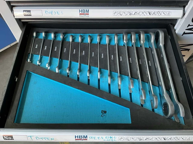 Hbm machines gereedschapskist op wielen - afbeelding 5 van  9