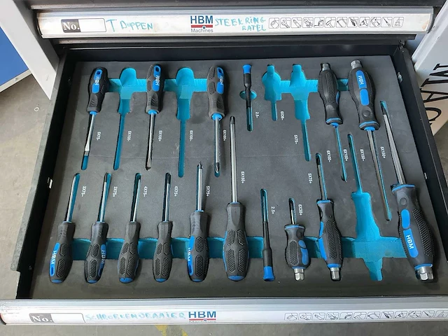 Hbm machines gereedschapskist op wielen - afbeelding 6 van  9