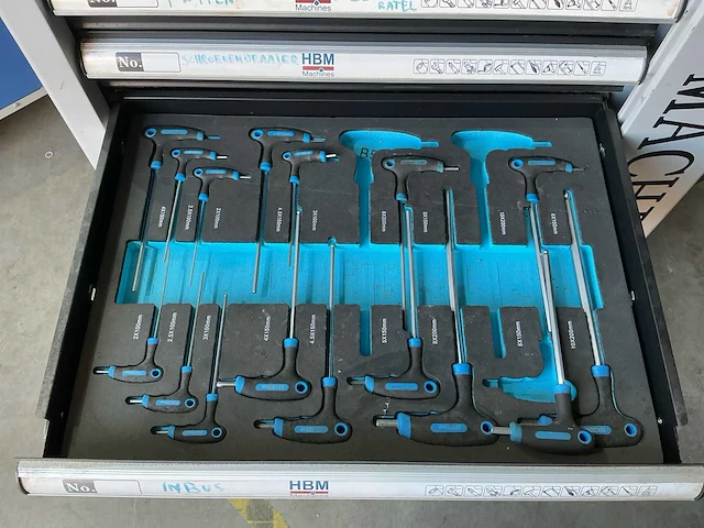 Hbm machines gereedschapskist op wielen - afbeelding 7 van  9