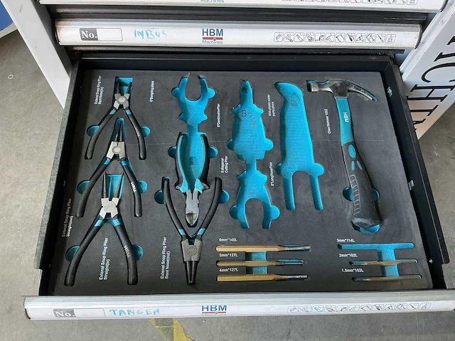 Hbm machines gereedschapskist op wielen - afbeelding 8 van  9