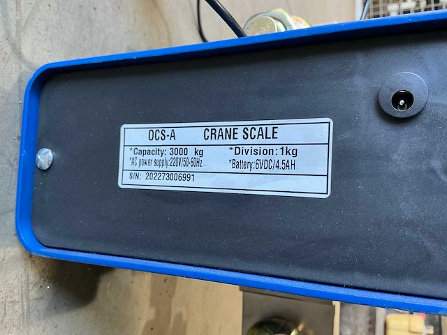 Hbm ocs-a digitale hangweegschaal - afbeelding 5 van  6