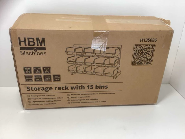 Hbm opbergrek met 15 bakken - afbeelding 3 van  3