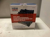 Hbm soft grip schroevendraaier-, dopsleutel-, bitset 100-delig - afbeelding 3 van  3
