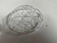 Hbn lampkapje kunststof transparant +/- ø16 x 6 cm hoog (280x) - afbeelding 2 van  5
