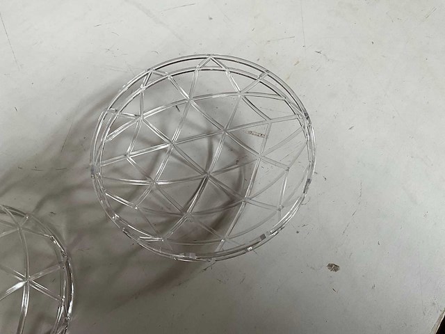 Hbn lampkapje kunststof transparant +/- ø16 x 6 cm hoog (280x) - afbeelding 3 van  5