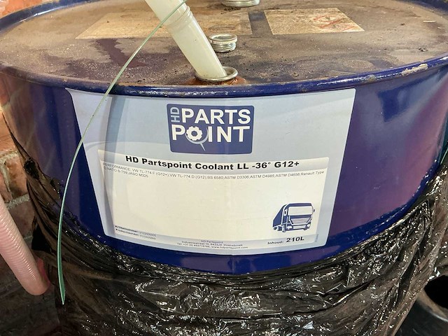 Hd partspoint coolant ll -36 g12+ 205l met handpomp koelvloeistof - afbeelding 2 van  3