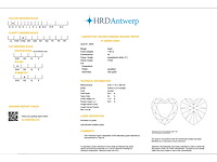 Heart diamant 1.04ct – e/vvs2 – hrd - afbeelding 3 van  3