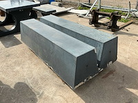 Heblad betonbank 180 x 47,5 x 50 terrastafel (2x) - afbeelding 1 van  2