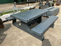 Heblad picknicktafel 180 x 192 x 75 terrastafel - afbeelding 1 van  4