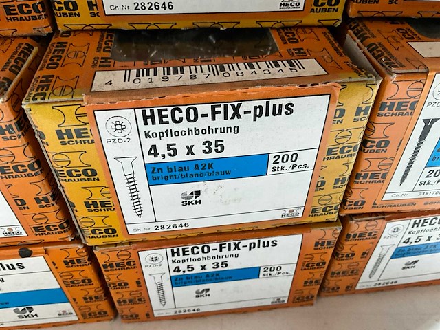 Heco fix-plus schroef 200 stuks 4,5 x 35 (15x) - afbeelding 2 van  3