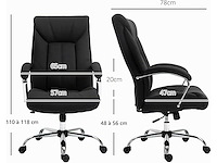 Hedge ergonomisch bureau in hoogte verstelbaar hoog achteren zwart - afbeelding 3 van  6