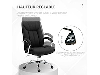 Hedge ergonomisch bureau in hoogte verstelbaar hoog achteren zwart - afbeelding 4 van  6