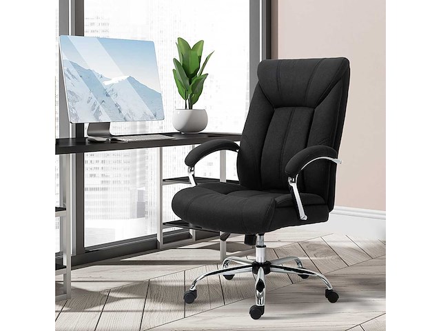 Hedge ergonomisch bureau in hoogte verstelbaar hoog achteren zwart - afbeelding 1 van  6