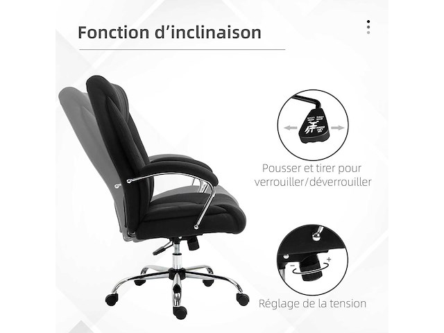 Hedge ergonomisch bureau in hoogte verstelbaar hoog achteren zwart - afbeelding 5 van  6
