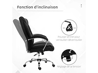 Hedge ergonomisch bureau in hoogte verstelbaar hoog achteren zwart - afbeelding 5 van  6
