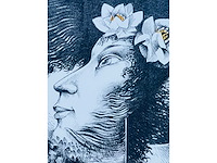 Hedwig pauwels - naakt - kleurenlithografie - afbeelding 1 van  1