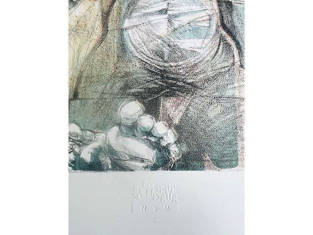 Hedwig pauwels - naakt - kleurenlithografie - afbeelding 6 van  9
