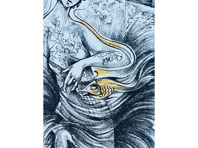Hedwig pauwels - naakt - kleurenlithografie - afbeelding 8 van  11