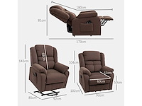 Hefstoel met massagefunctie en lumbale verwarming - afbeelding 3 van  9