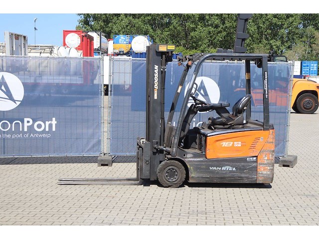 Heftruck doosan b18-t7 elektrisch 1750kg 4.75m 2015 - afbeelding 1 van  1