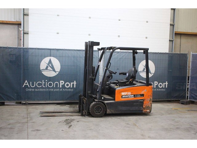 Heftruck doosan b18tl-7 elektrisch 1800kg 3.3m 2014 - afbeelding 1 van  1