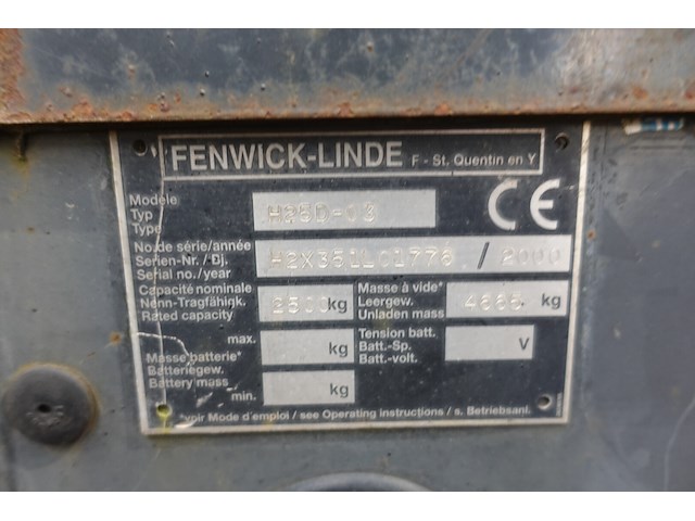 Heftruck fenwick - linde - afbeelding 5 van  13