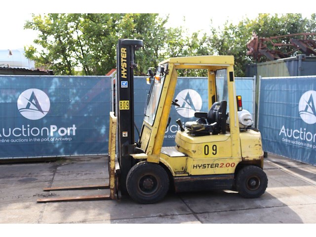 Heftruck hyster h2.00xm lpg 1890kg 3.83m 2001 - afbeelding 1 van  1