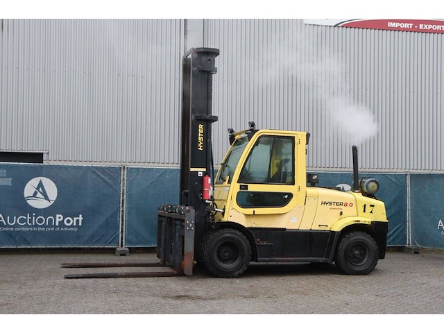 Heftruck hyster h8.0ft lpg 8000kg 5.46m 2010 - afbeelding 1 van  1