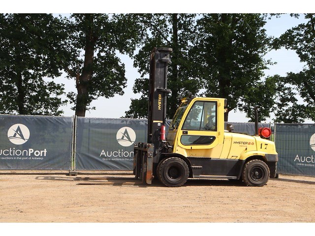 Heftruck hyster h8.0ft lpg 8000kg 5.46m 2010 - afbeelding 1 van  1