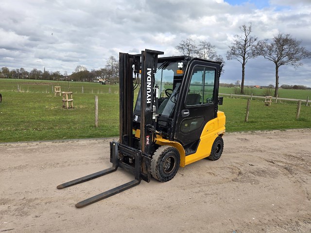 Heftruck hyundai 25d-9 diesel 2500kg 3.3m 2019 - afbeelding 1 van  1