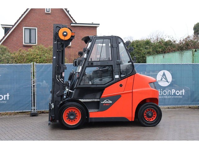 Heftruck linde e60-01 elektrisch 6000kg 7.5m 2017 - afbeelding 1 van  1