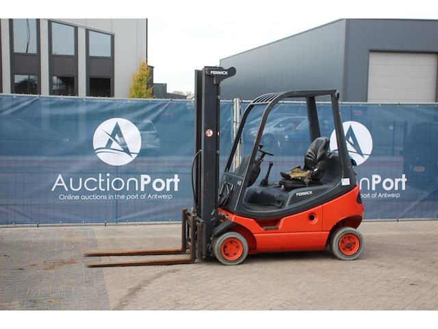 Heftruck linde h12t-03 lpg 1200kg 2001 - afbeelding 1 van  1