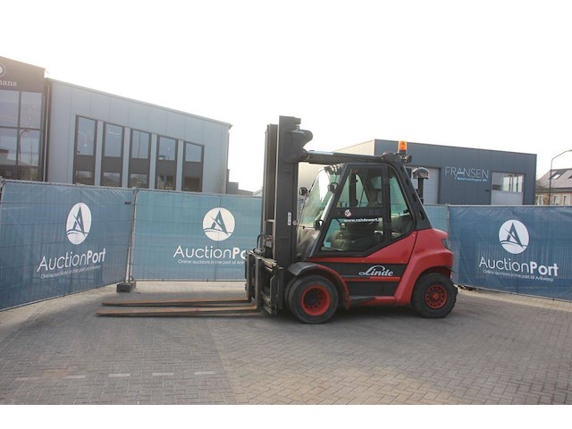 Heftruck linde h80d-01 diesel 8000kg 4.15m 2011 - afbeelding 1 van  1
