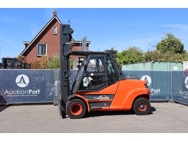 Heftruck linde h80d-01/1100 diesel 8000kg 2012 - afbeelding 1 van  1