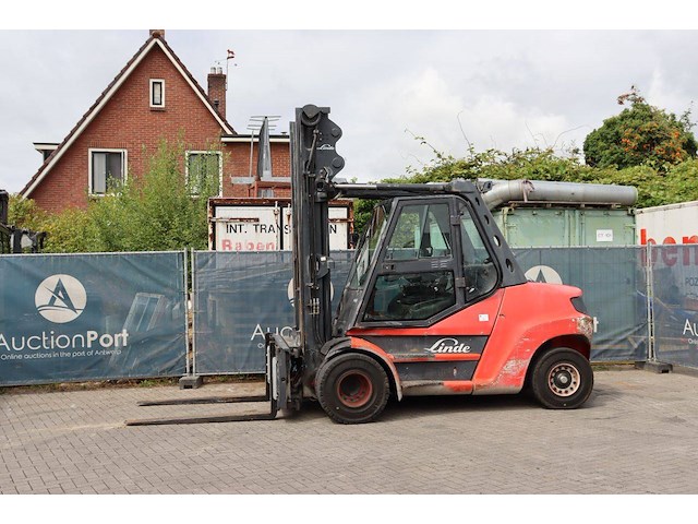 Heftruck linde h80d-01/900 diesel 8000kg 2012 - afbeelding 1 van  1