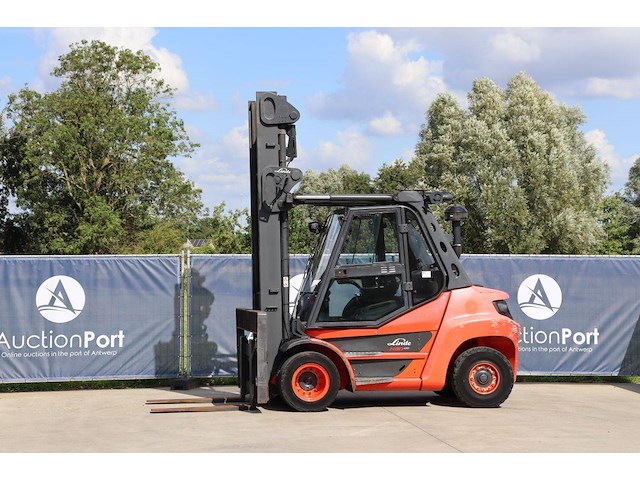 Heftruck linde h80d-03 diesel 7590kg 5.7m 2017 - afbeelding 1 van  1