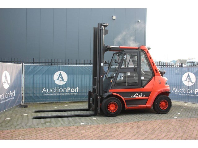 Heftruck linde h80t-03 lpg 8000kg 2008 - afbeelding 1 van  1