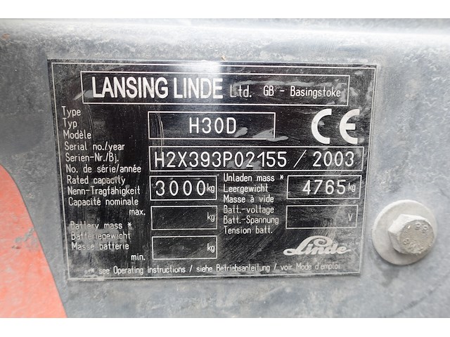 Heftruck linde - afbeelding 9 van  23