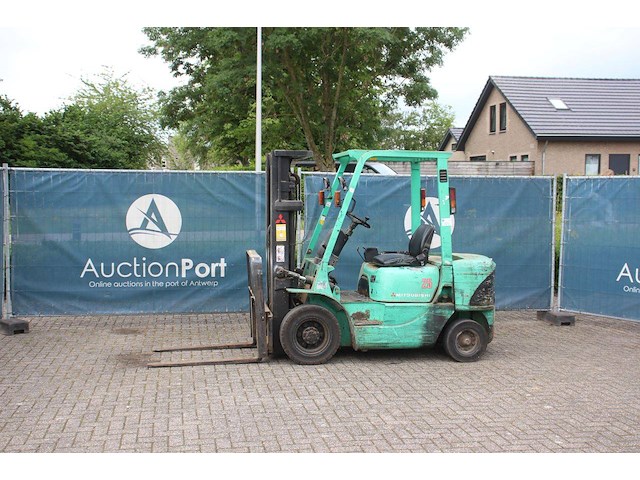 Heftruck mitsubishi fd25k diesel 2500kg 2000 - afbeelding 1 van  1
